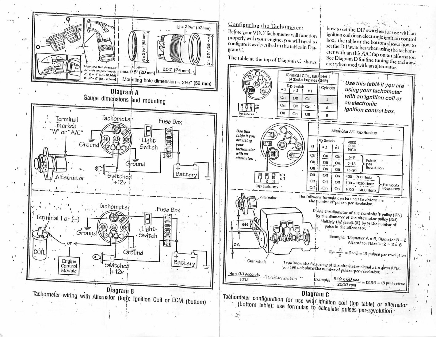 Vdo tach wiring instructions diagram vdo tach wiring harness vdo tach wiring instructions diagram vdo tach wiring harness